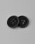 Vintage Glossy Black Raised Edge Sewing Plastic Buttons 1000pcs -CB038