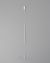 Customized White hang tag string with plastic locker HTS044