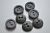 Black 2-Hole Round Rubber Buttons 1000pcs/Pack 009336