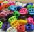 2-Hole Bean Plastic Spring Cord Lock 100pcs/Pack 009324