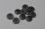 1.4cm 4-Hole Round Rubber Buttons