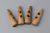 Brown Horn Shape 2-Hole Wooden Toggle Buttons 100pcs/Pack 008192