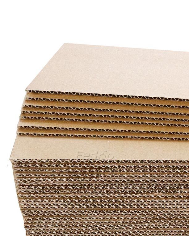 50 Pack Corrugated Cardboard Sheets for Mailers, Flat Packaging
