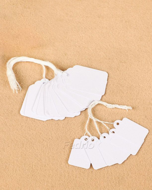 Cardboard Hang Tags with String 