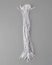 White Waxed Cotton Hang Tag String with Plastic Locker 9 inches 1000pcs HTS098