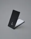 Black Polyester Centre Fold Damask Woven Size Labels 1*4cm 100pcs/Pack 004011