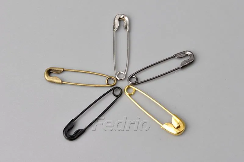U-Shaped Small Thick Iron Safety Pins 2000pcs/Box SP010 (gunmetal, 1.8cm)