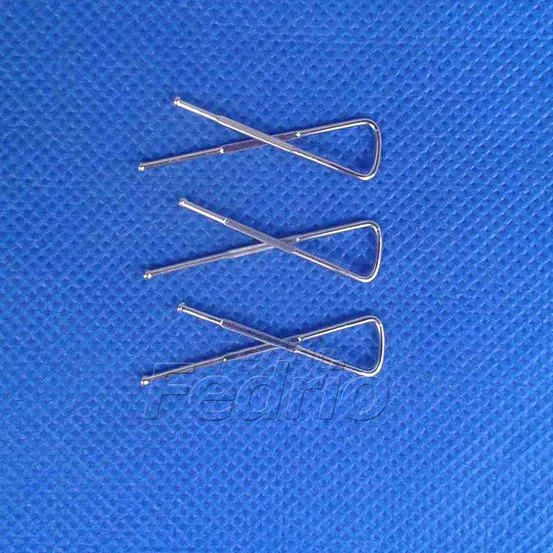 Flat Shank metal X-shaped Shirt Clips Stainless Steel Pegs for Socks Trousers Skirts Packaging 1000 pcs/Pack 204558