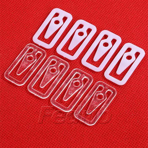 Plastic Square Shirt Pin Clips for Underwear Pants Dress 1000 Pieces/Pack 204577 (white)