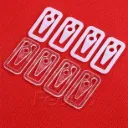 Plastic Square Shirt Pin Clips for Underwear Pants Dress 1000 Pieces/Pack 204577