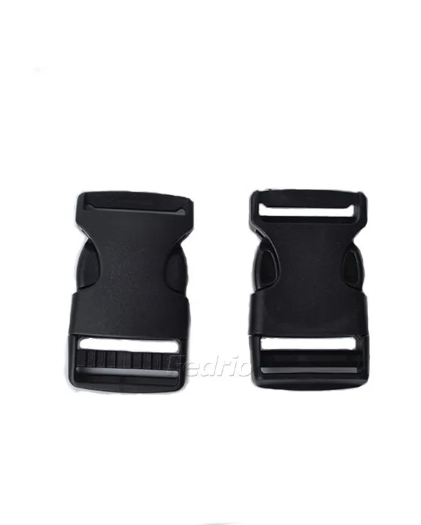 Plastic Side Release Buckles for Webbing Straps Heavy Duty Dual Adjustable Clips for Luggage Pet Collar Backpack 10 Sets 204562 (1.5cm)