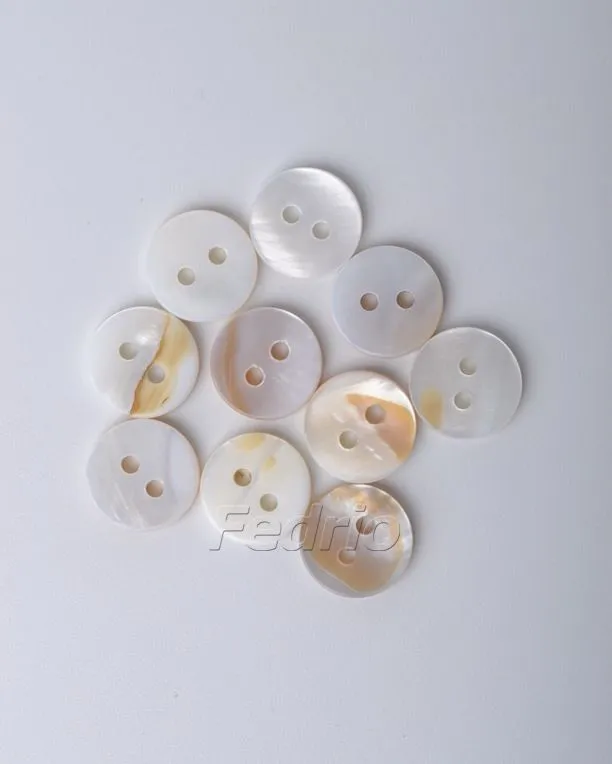 Natural 2-Hole Freshwater Pearl Shell Buttons for Apparel Jewelry ...