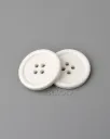 White 4-hole Raised Edge Plastic Buttons 25mm 1000pcs-CB036