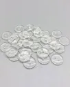 Round Bread Resin Sewing Buttons 2-hole for Craft  Accessories 1000 Pieces 204533