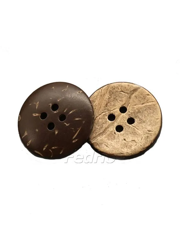 Natural Coconut Shell Buttons Wooden Sewing Accessories 100 pcs/Pack 201409 (2 hole, 14L)