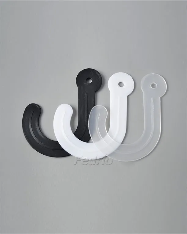Plastic Short J hooks Sock Display Hooks for Socks Toys Towels 50 Pieces 203496