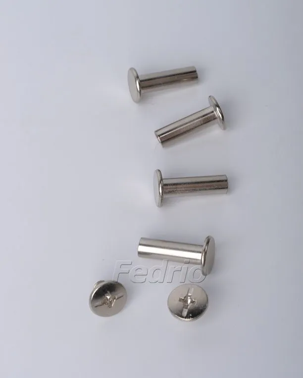 Carbon Steel Screw Posts Rivets Bookbinding Screws for Leather Repair Photo Albums 5 sets 201422