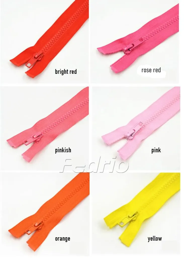 #5 Open-End Plastic Zipper for Tailor Sewing Crafts Bag Garment 10pcs/Pack 009304