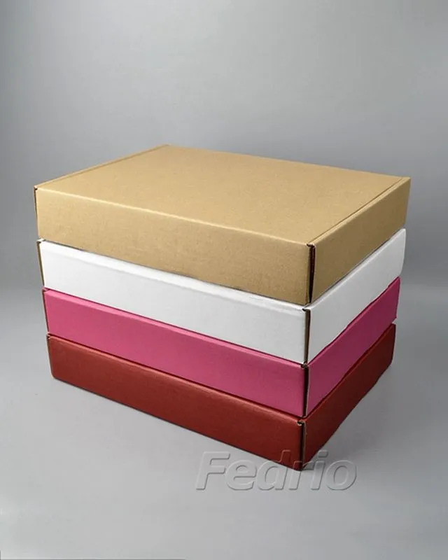 Corrugated One-Piece Tuck Top Boxes for Packaging, Shipping, Storing ...